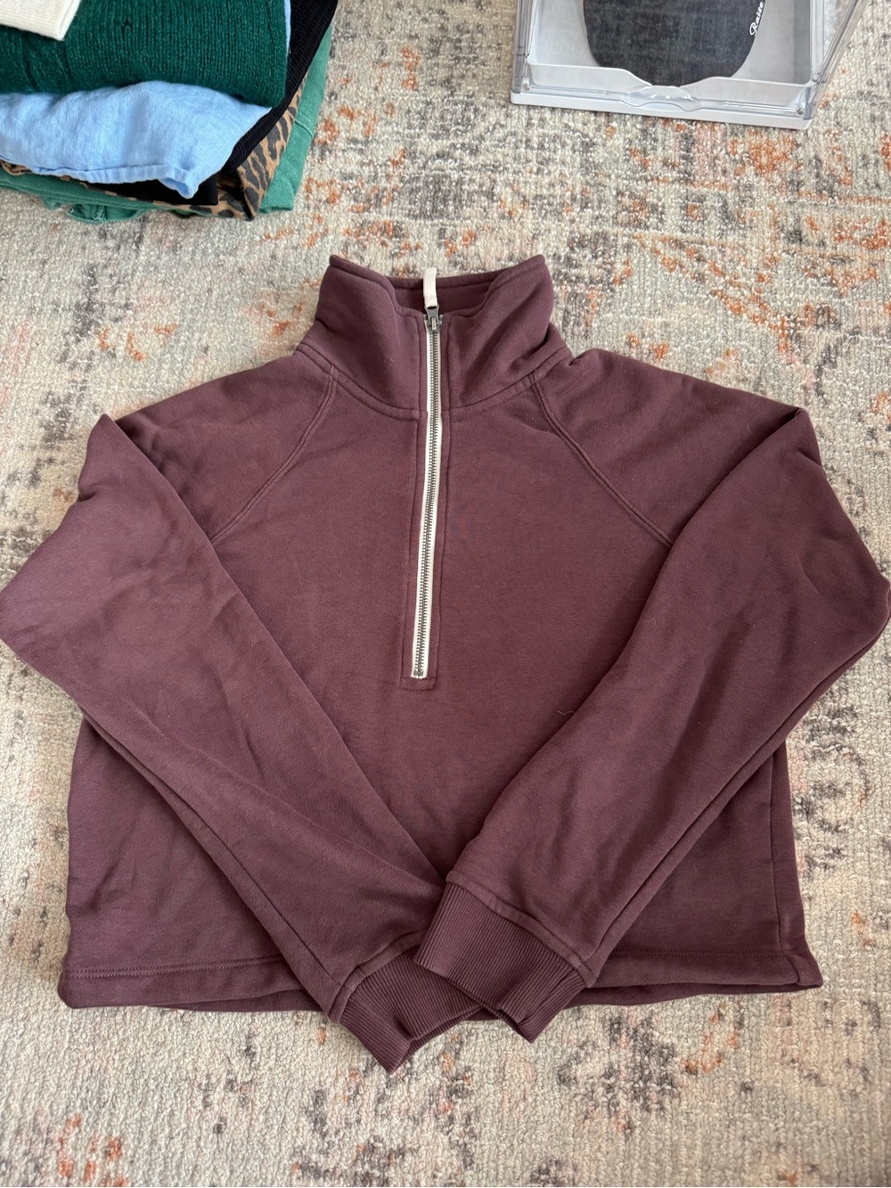 Vuori Half-Zip Pullover Sweatshirt - brown